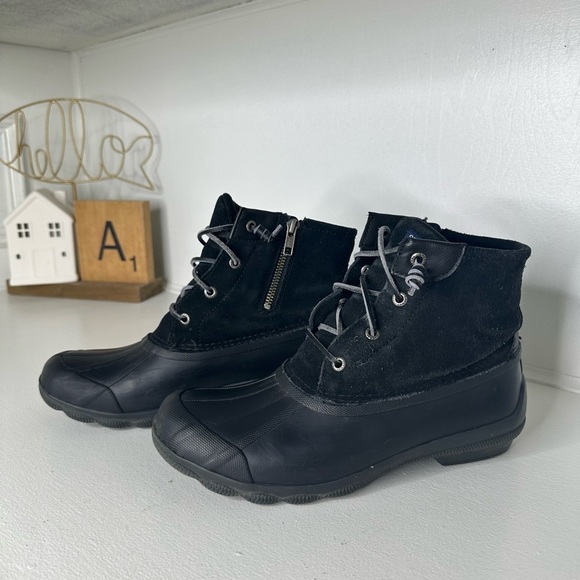 Sperry Shoes - Sperry Top-Sider Saltwater Leather Duck Rainboots - Size 8.5